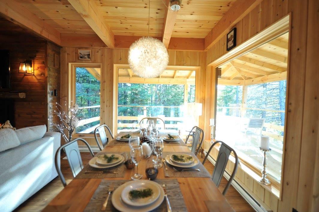 לה מלבאי Les Bouleaux - Les Chalets Spa Canada מראה חיצוני תמונה