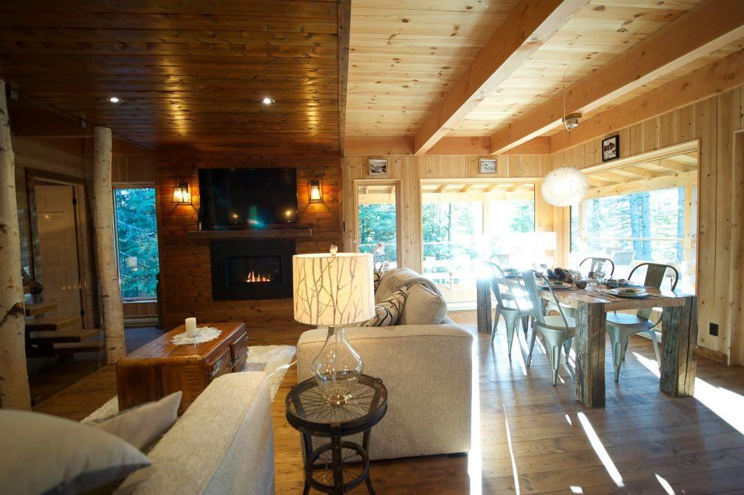 לה מלבאי Les Bouleaux - Les Chalets Spa Canada מראה חיצוני תמונה