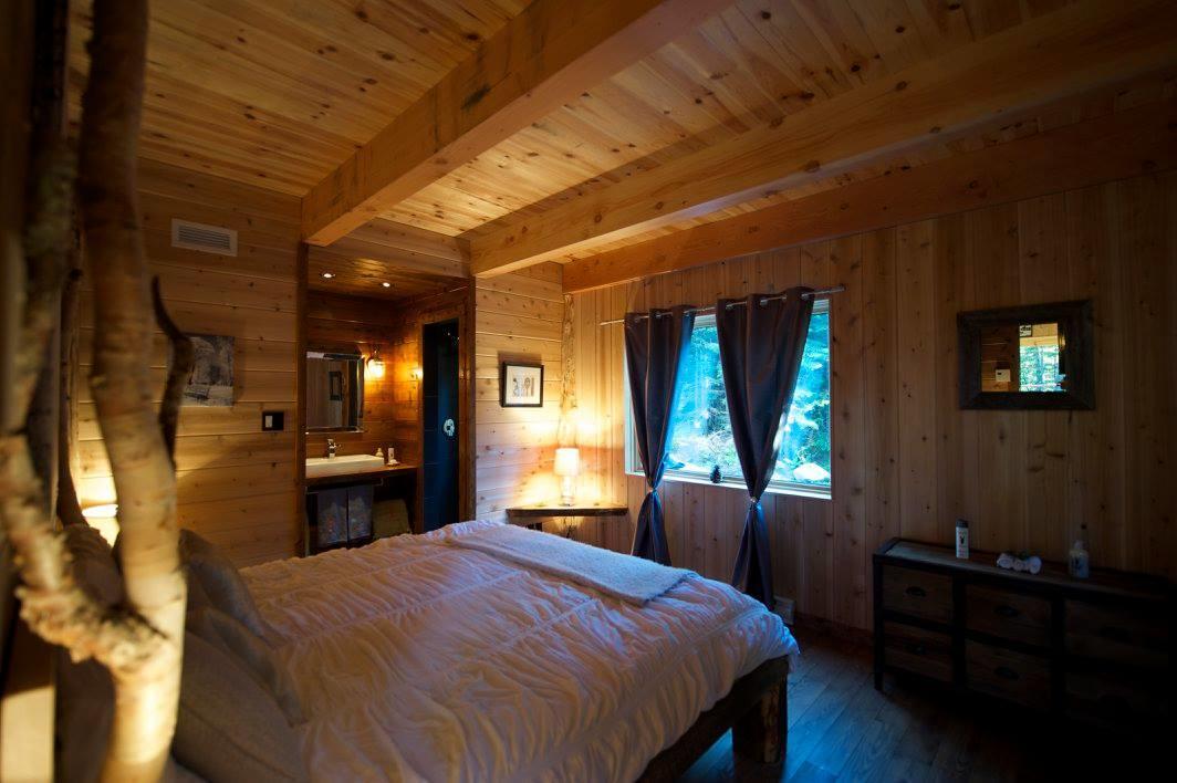 לה מלבאי Les Bouleaux - Les Chalets Spa Canada מראה חיצוני תמונה