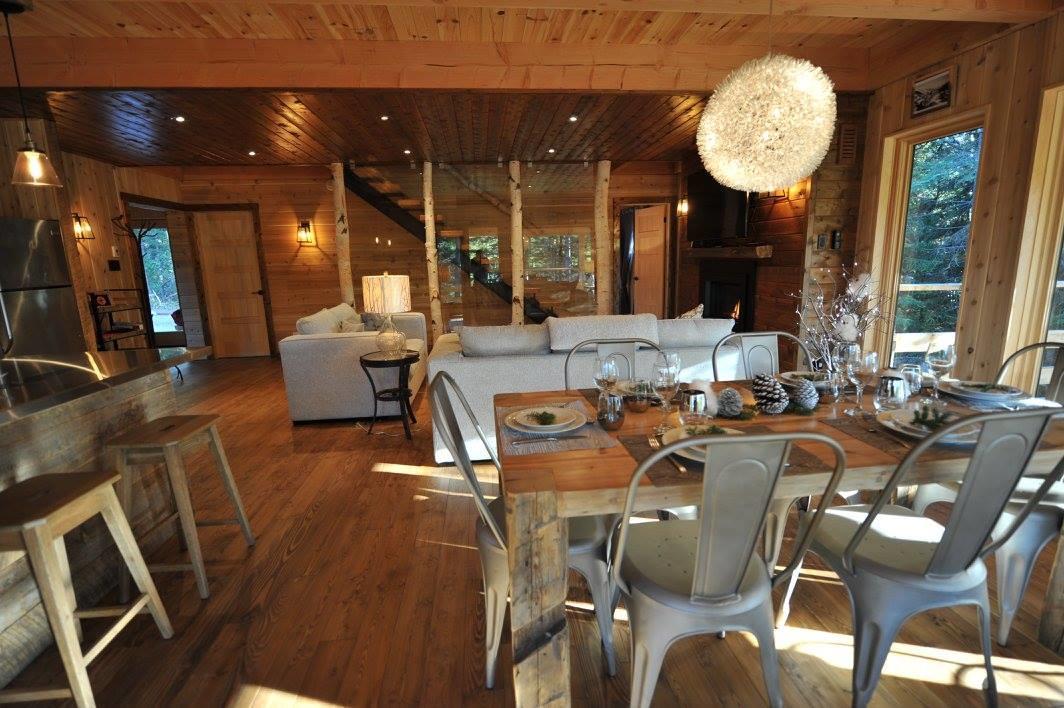 לה מלבאי Les Bouleaux - Les Chalets Spa Canada מראה חיצוני תמונה