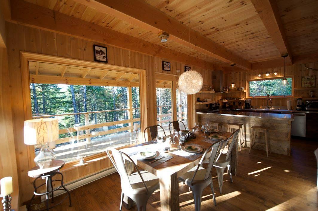 לה מלבאי Les Bouleaux - Les Chalets Spa Canada מראה חיצוני תמונה
