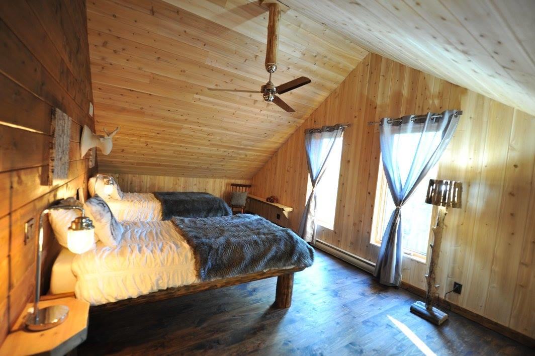 לה מלבאי Les Bouleaux - Les Chalets Spa Canada מראה חיצוני תמונה