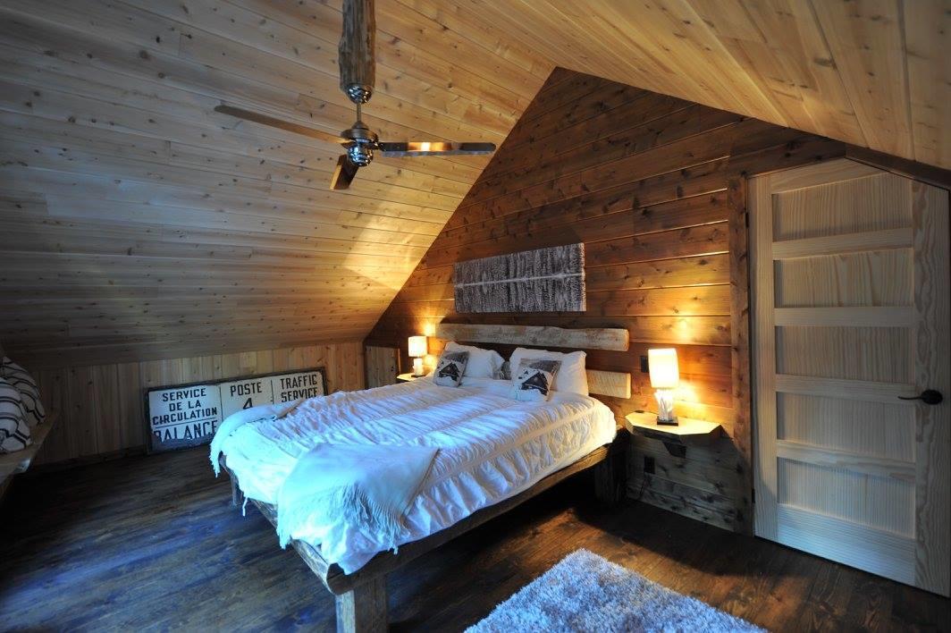 לה מלבאי Les Bouleaux - Les Chalets Spa Canada מראה חיצוני תמונה