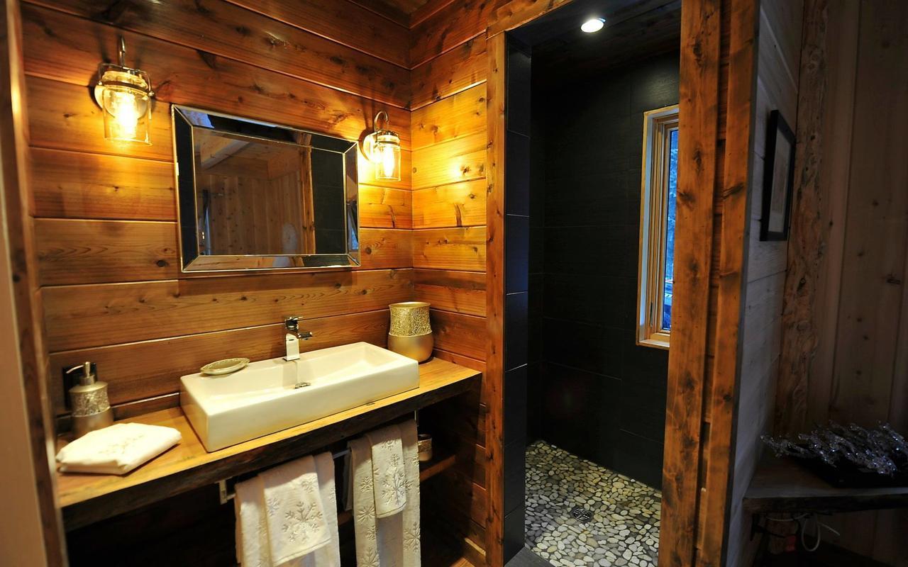 לה מלבאי Les Bouleaux - Les Chalets Spa Canada מראה חיצוני תמונה